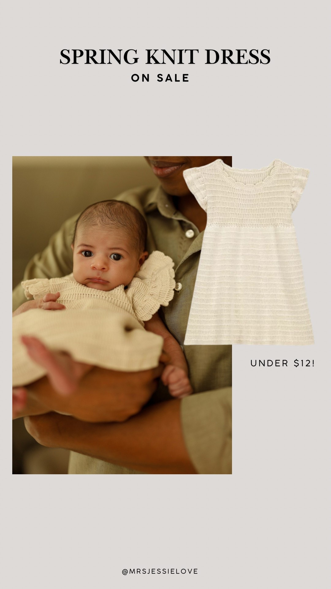Baby knit dress on super sale

#LTKBaby #LTKKids #LTKSaleAlert