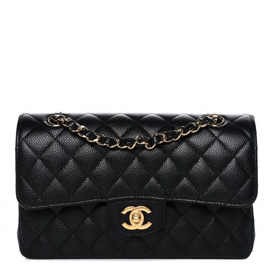 CHANEL Caviar Quilted Small Double Flap Black | FASHIONPHILE | Fashionphile