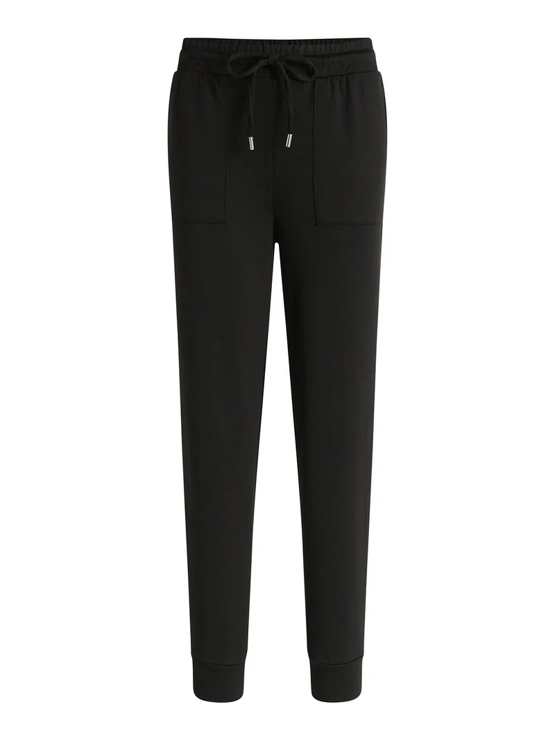 Scoop Women's and Women's Plus New Scubaknit Jogger Pants, Sizes XS-4X - Walmart.com | Walmart (US)