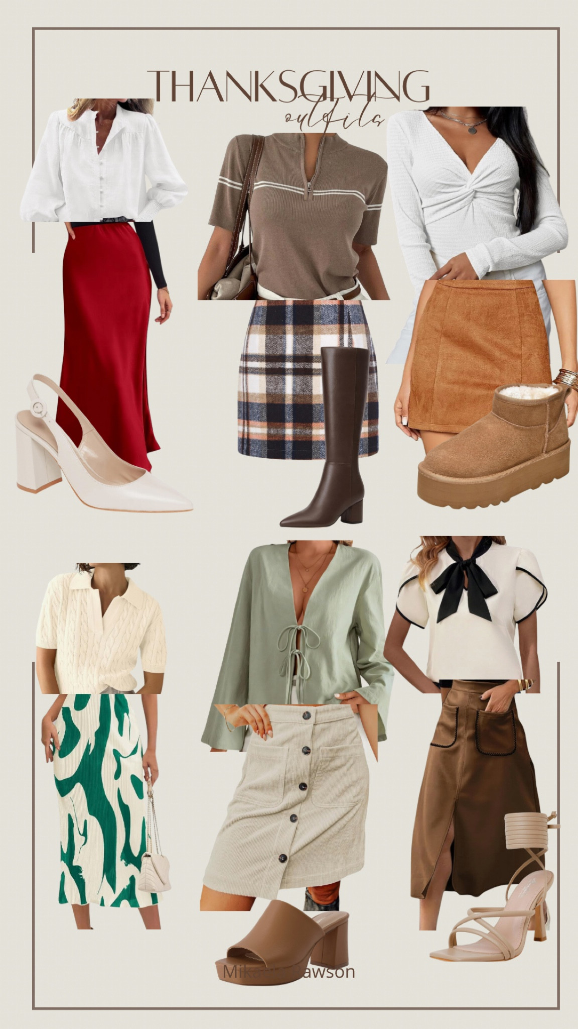 Thanksgiving outfit ideas 🤎

#LTKSeasonal #LTKParties #LTKBeauty