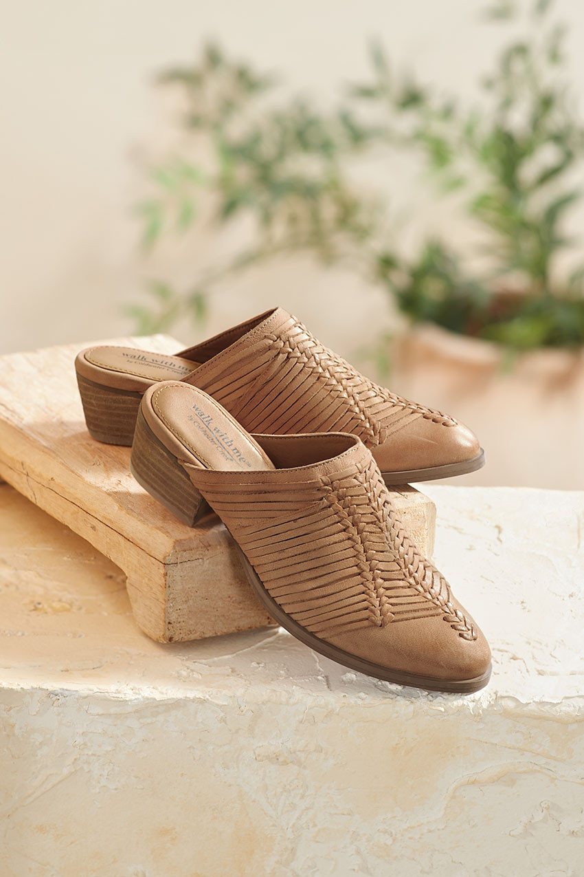 Amarillo Leather Mules by Walk With Me™ | Coldwater Creek