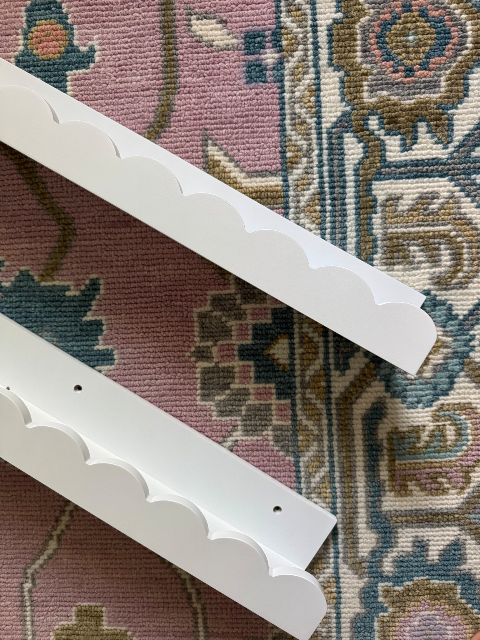 Love these floating scalloped shelves for baby girls nursery. Nursery. Decor. Home decor. Nursery decor. Shelves. Floating shelves. Amazon finds. Under $50. Home finds under $50. Under $50 shelves. LTKhome. Ltkfindsunder50. LTKkids. 

#LTKFindsUnder50 #LTKHome #LTKBaby