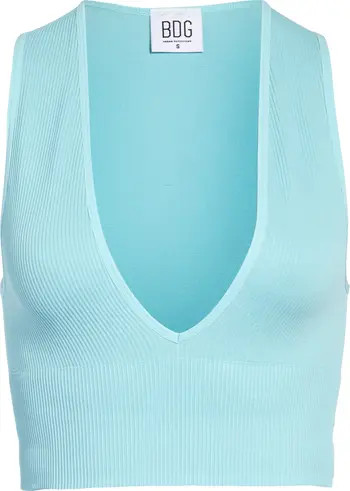 Josie Ribbed Sleeveless Crop Top | Nordstrom