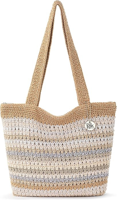 The Sak Casual Classics Hand-Crochet Tote, Bamboo With Gold, One Size : Amazon.ca: Clothing, Shoe... | Amazon (CA)