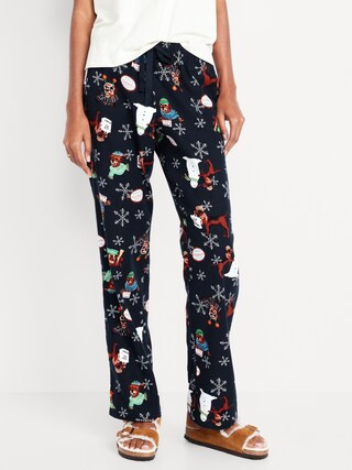 Mid-Rise Printed Flannel Pajama Pants | Old Navy (CA)