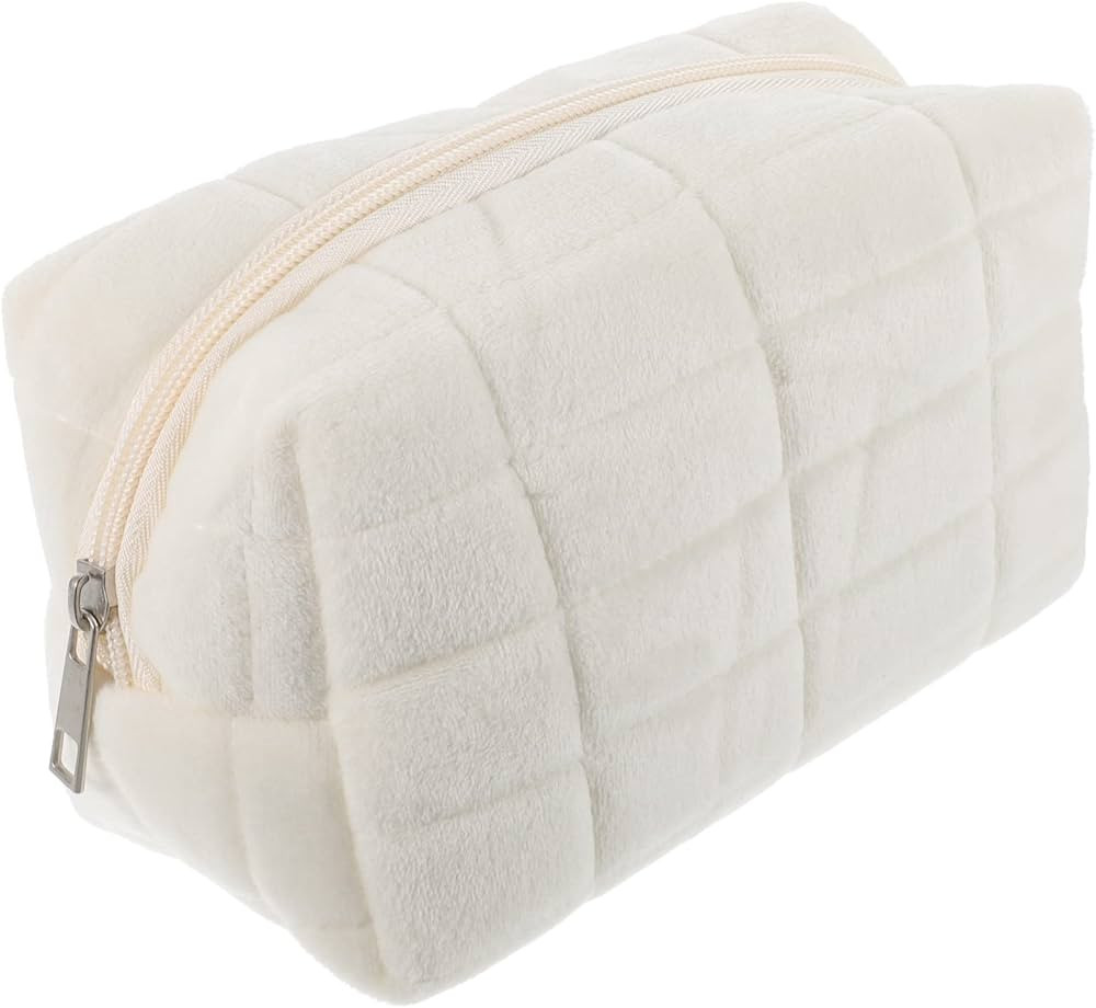 FOMIYES Trousse à maquillage en peluche Sherpa - Trousse de maquillage mignonne - Trousse de voy... | Amazon (CA)
