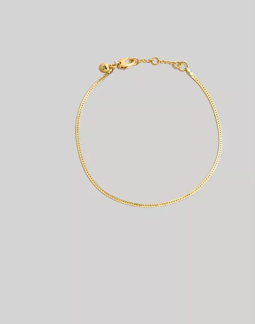 Herringbone Chain Anklet | Madewell