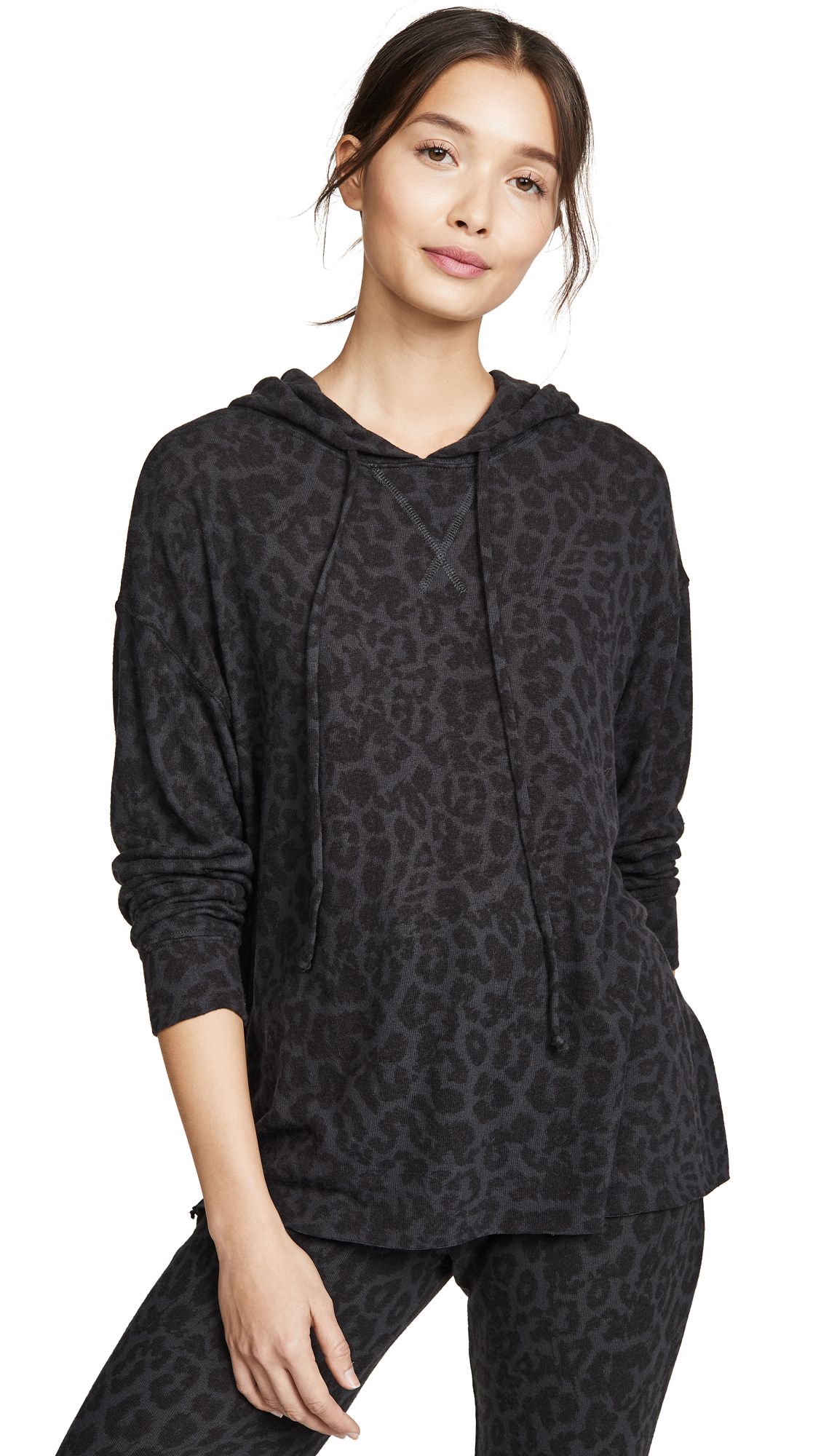 LNA Brushed Leopard Hoodie | Shopbop