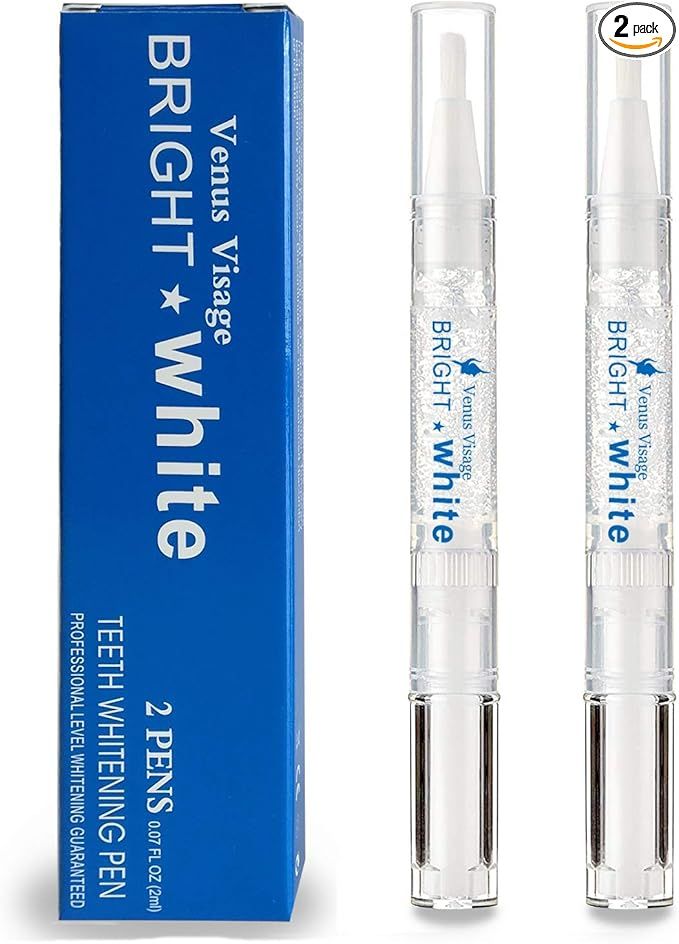 Venus Visage Teeth Whitening Pen(2 Pens), 20+ Uses, Effective＆Painless, No Sensitivity, Travel-... | Amazon (US)