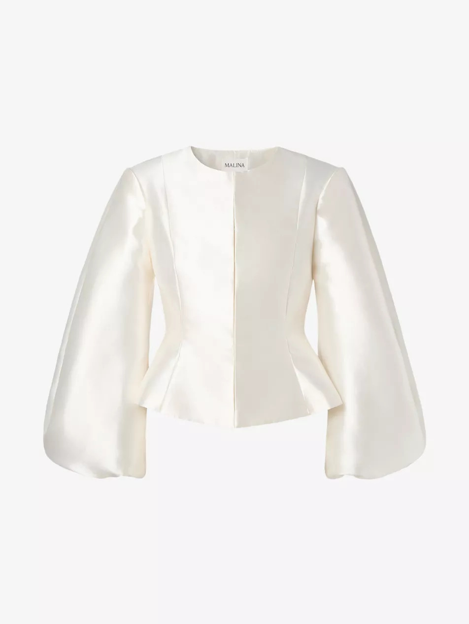 Vendela Balloon-Sleeve Satin Blouse | Selfridges