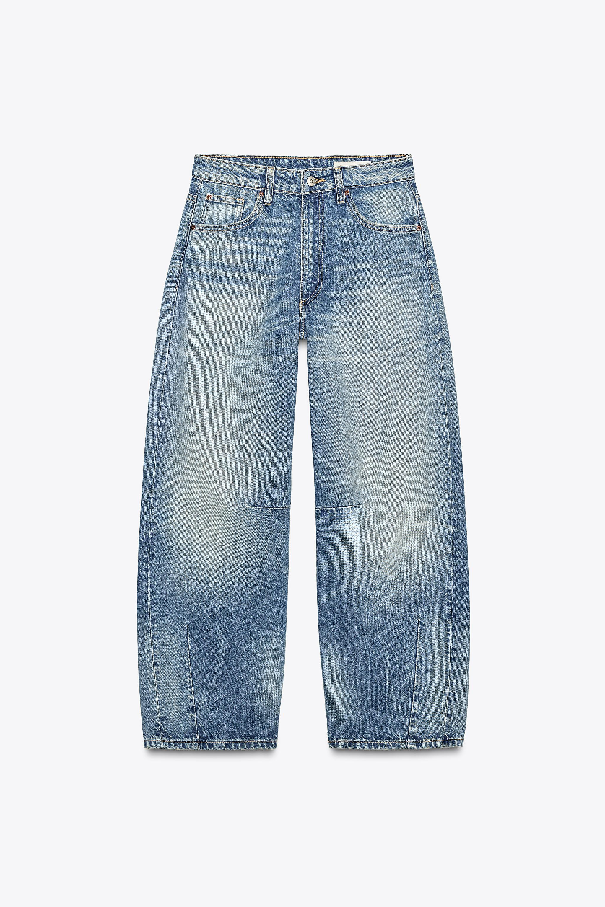 MID-WAIST - BAGGY BALLOONMid-waist jeans with five pockets. Twisted seam detail. Front zip and me... | Zara UK