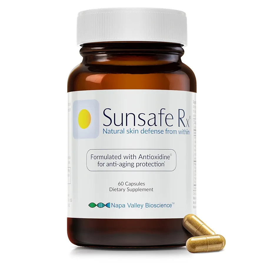 Sunsafe Rx Anti Aging Supplement: Natural Skin Protection Pills with Antioxidants for a Youthful ... | Amazon (US)