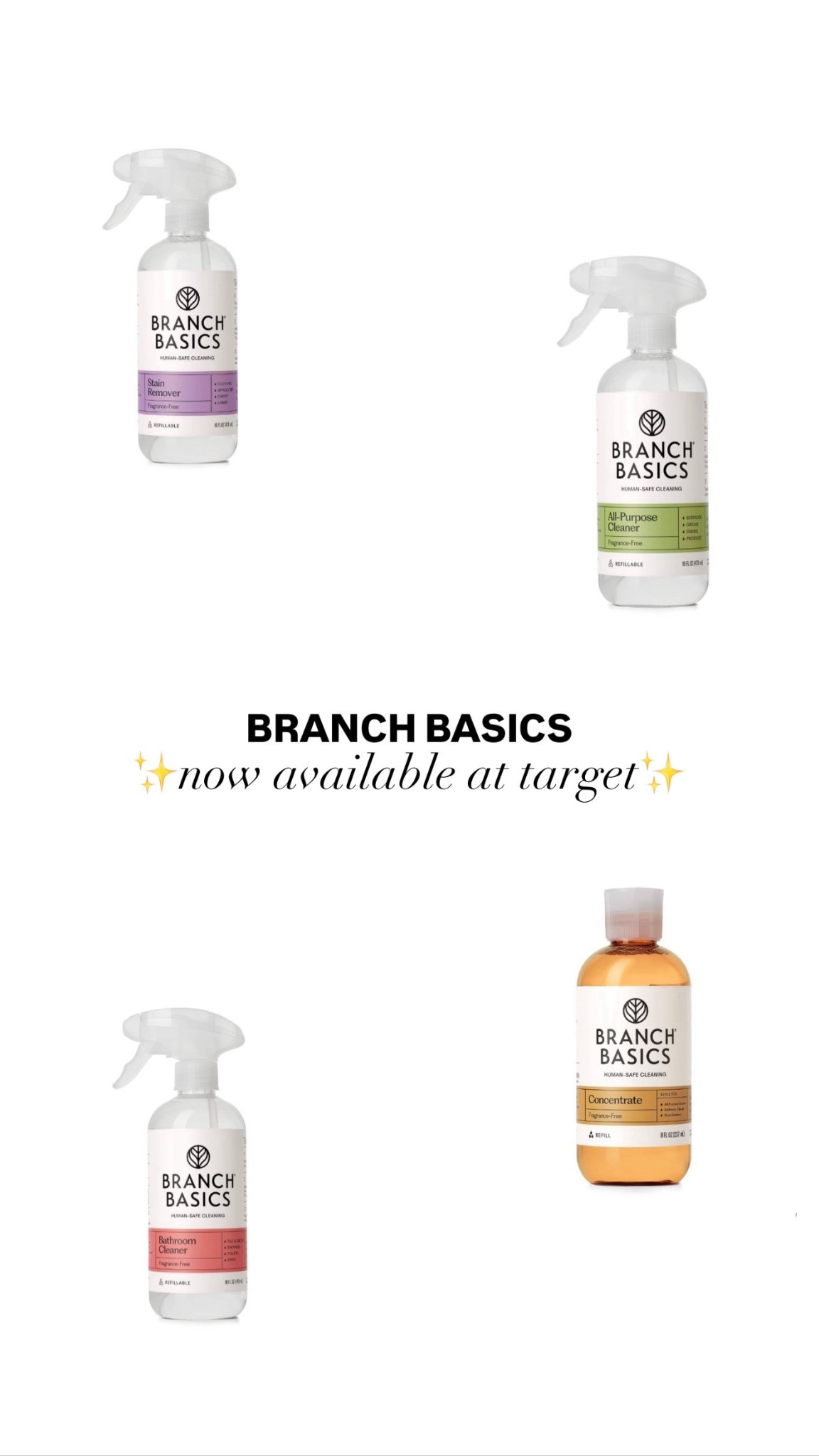If youre looking to switch to low toxic cleaning products in your home, I couldn’t recommend branch basics more!

Grab some today at your local target ✨

#LTKmomlife #LTKHome #LTKdayinmylife