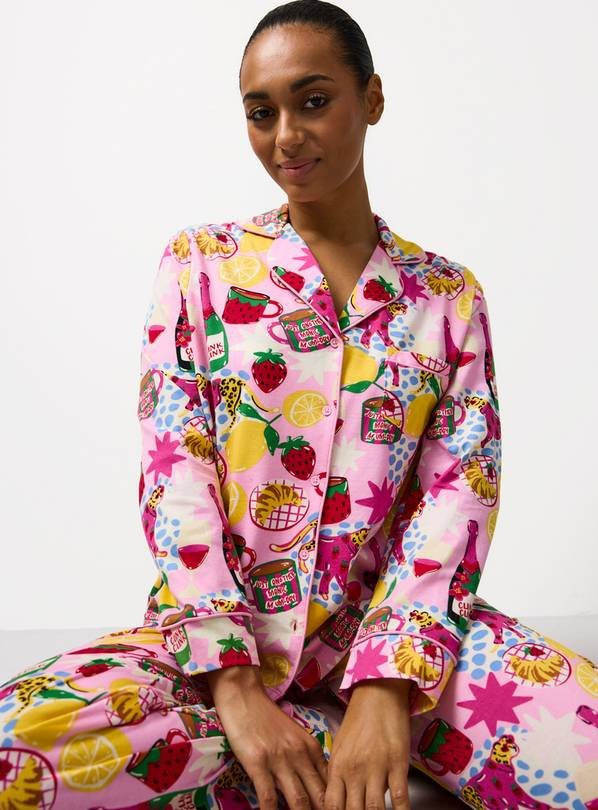 Mother's Day Madness Print Traditional Jersey Pyjamas S | Tu Clothing