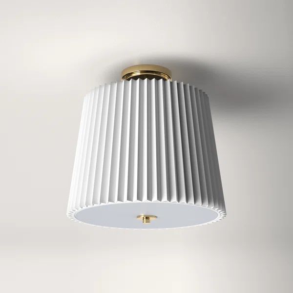 Hiram Fabric Semi Flush Mount | Wayfair North America