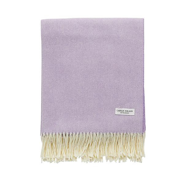 Herringbone Throw in Heather | Caitlin Wilson Design