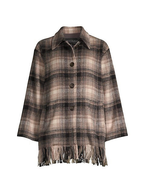Oversized Plaid Shacket | Saks Fifth Avenue