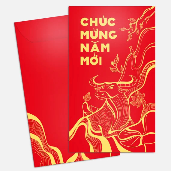 Red Envelope: Bao lì xì for Vietnamese Lunar New Year / Tết | Etsy | Etsy (US)
