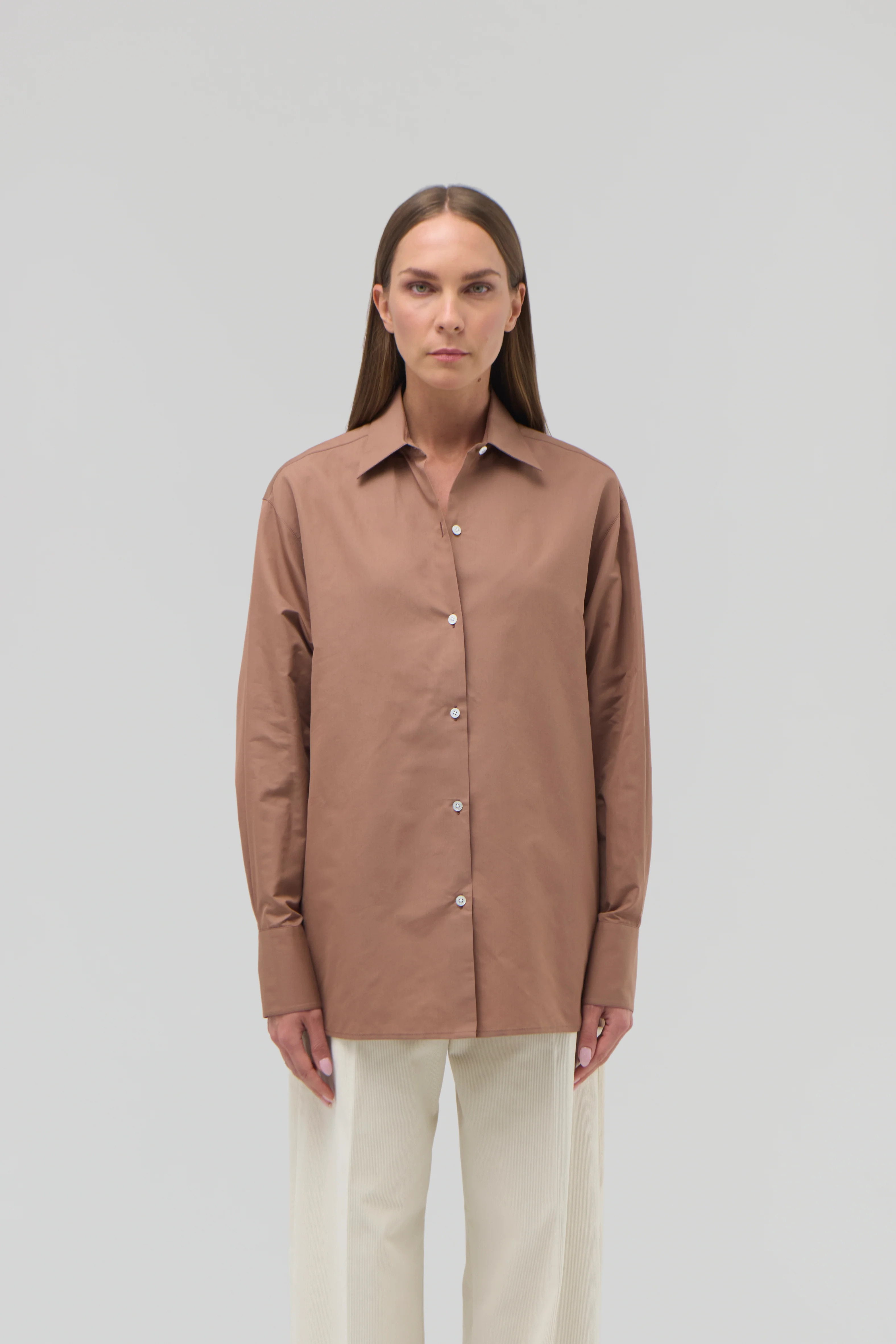 COTTON SILK BUTTON UP | Renggli