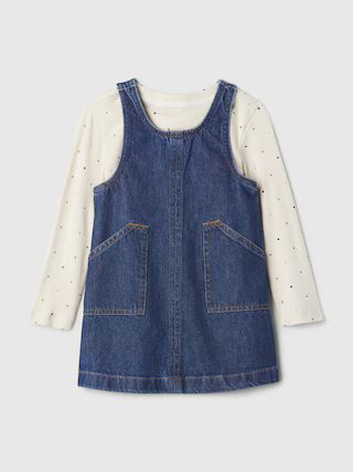 babyGap Denim Jumper Outfit Set | Gap (US)