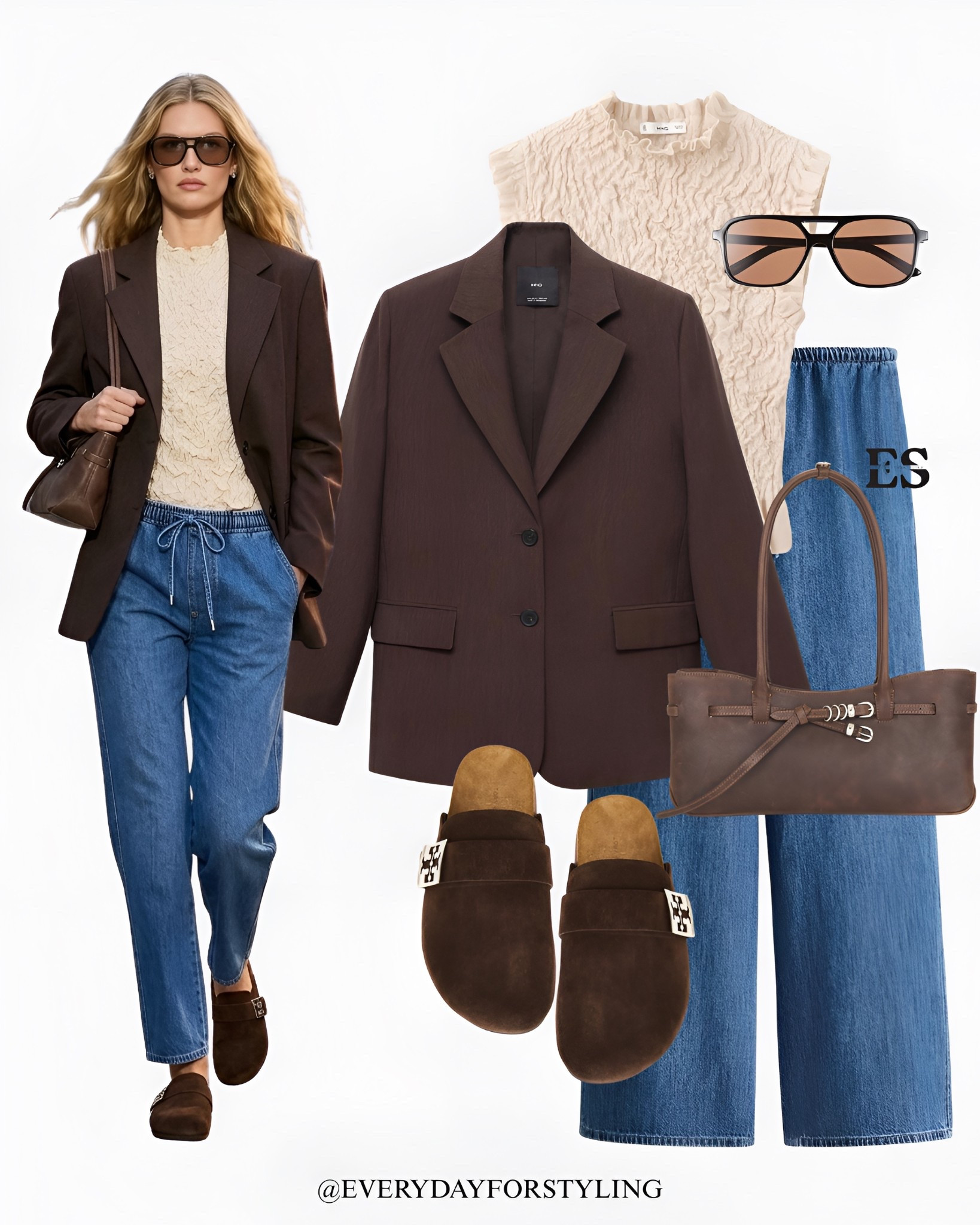 Brown blazer with neutral knit for an elevated relaxed style 🤎

blazer with denim outfit, drawstring denim trousers outfit, blazer outfit ideas women, casual chic outfits women, spring outfit ideas women, relaxed denim outfit ideas, everyday outfit inspiration women, smart casual outfits women, blazer and jeans outfit women,  trendy everyday outfits women, casual fashion inspiration women, spring casual outfit ideas, trending spring outfits women, spring outfits, spring style, summer outfit ideas, how to wear, what to wear, ways to style, everydayforstyling

#zara #springoutfits, #blazerstyle, casualchic, #denimstyle, #outfitinspiration  



#LTKTravel #LTKootd #LTKSpringSale