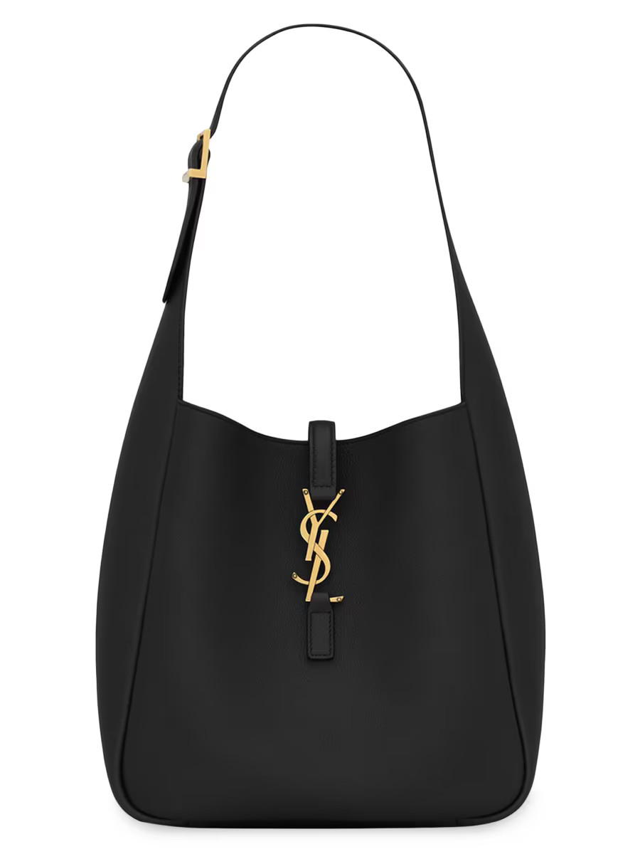 Le 5 ÿ 7 Supple Small Shoulder Bag in Grained Leather | Saks Fifth Avenue