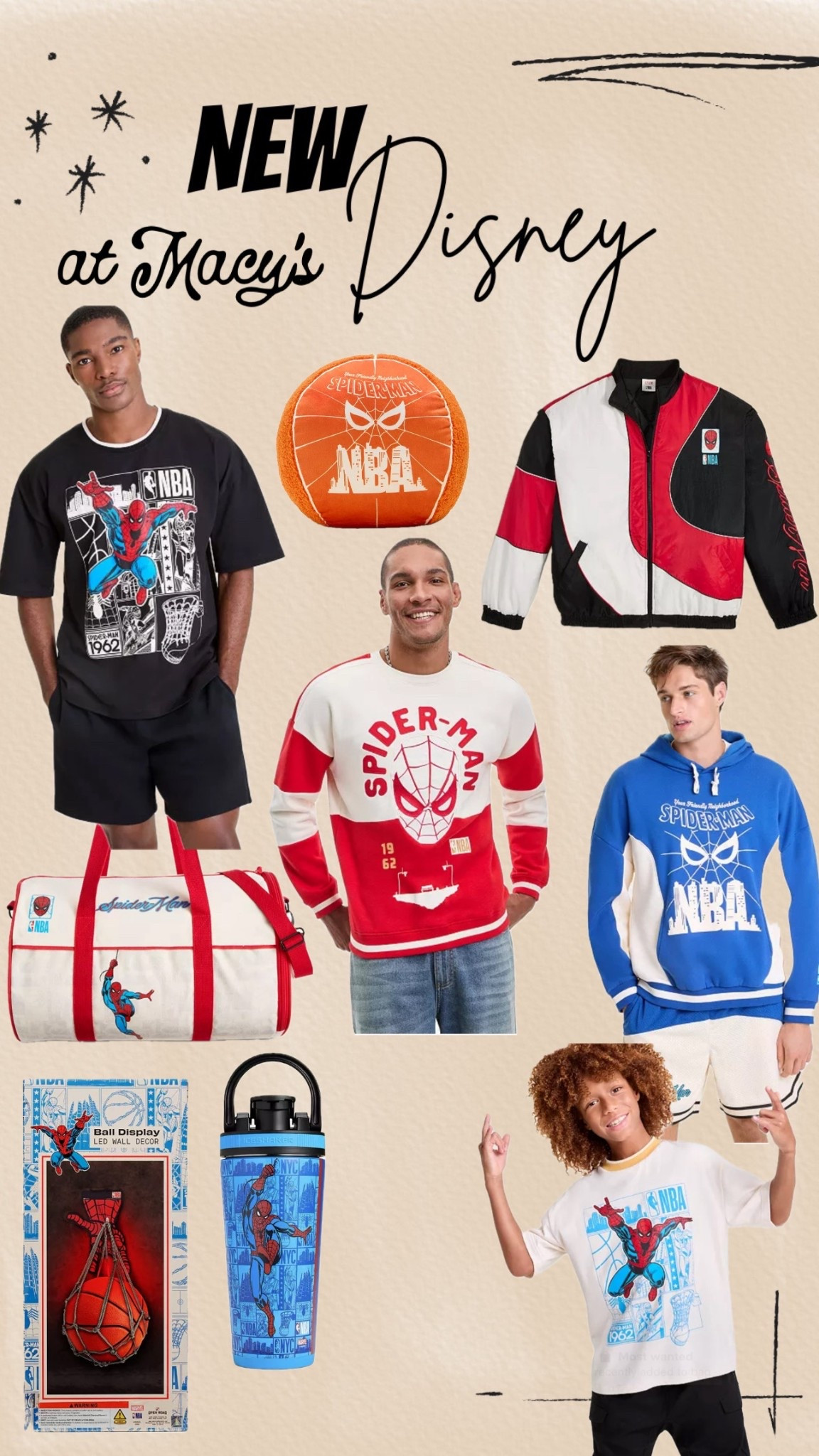 Spiderman NBA Collection at Macys 

#LTKHoliday #LTKKids #LTKMens