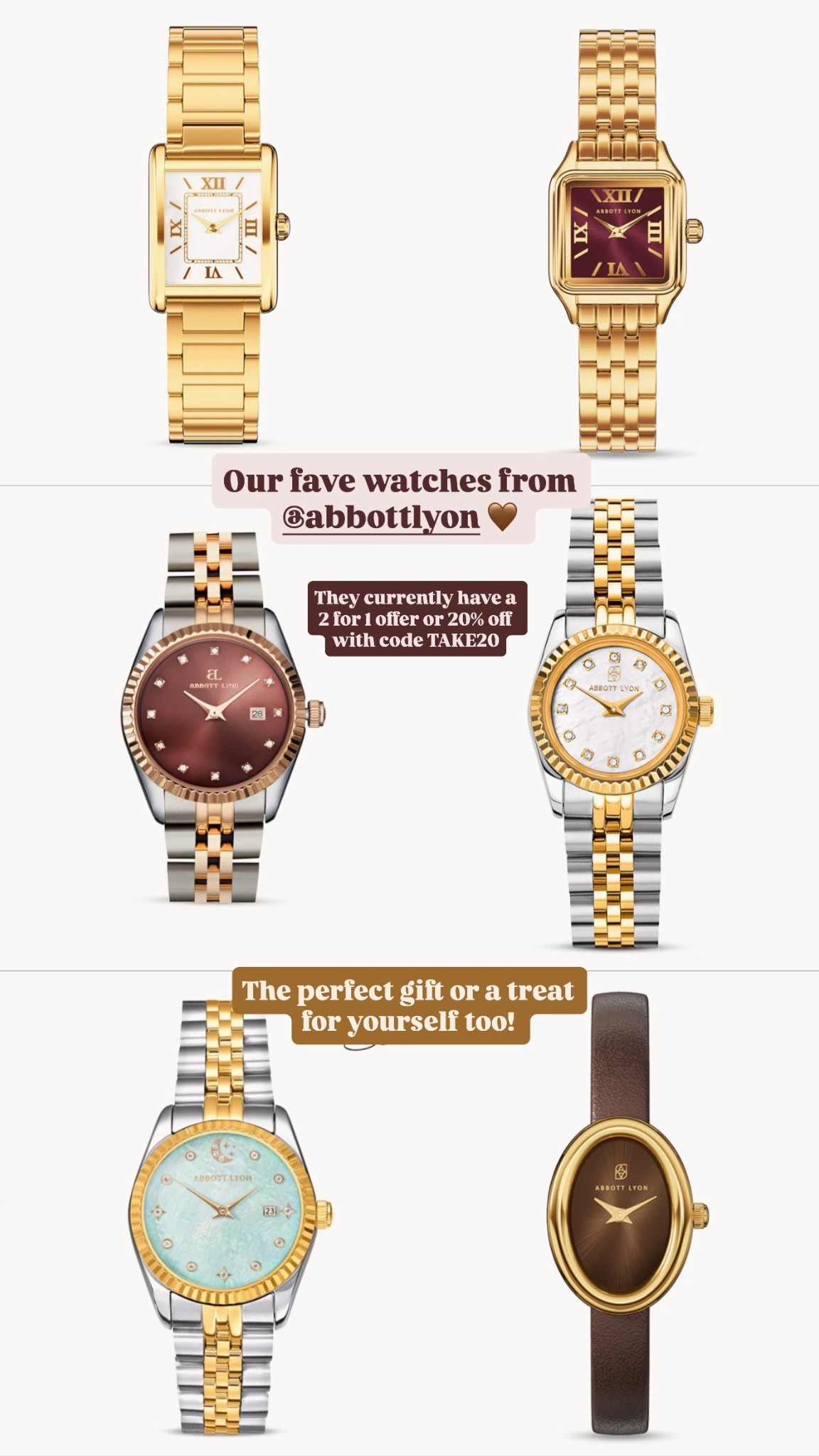 Favourite watch brand! 

Use code 2 for 1 or TAKE20 for discount! 



#LTKSeasonal #LTKSpringSale