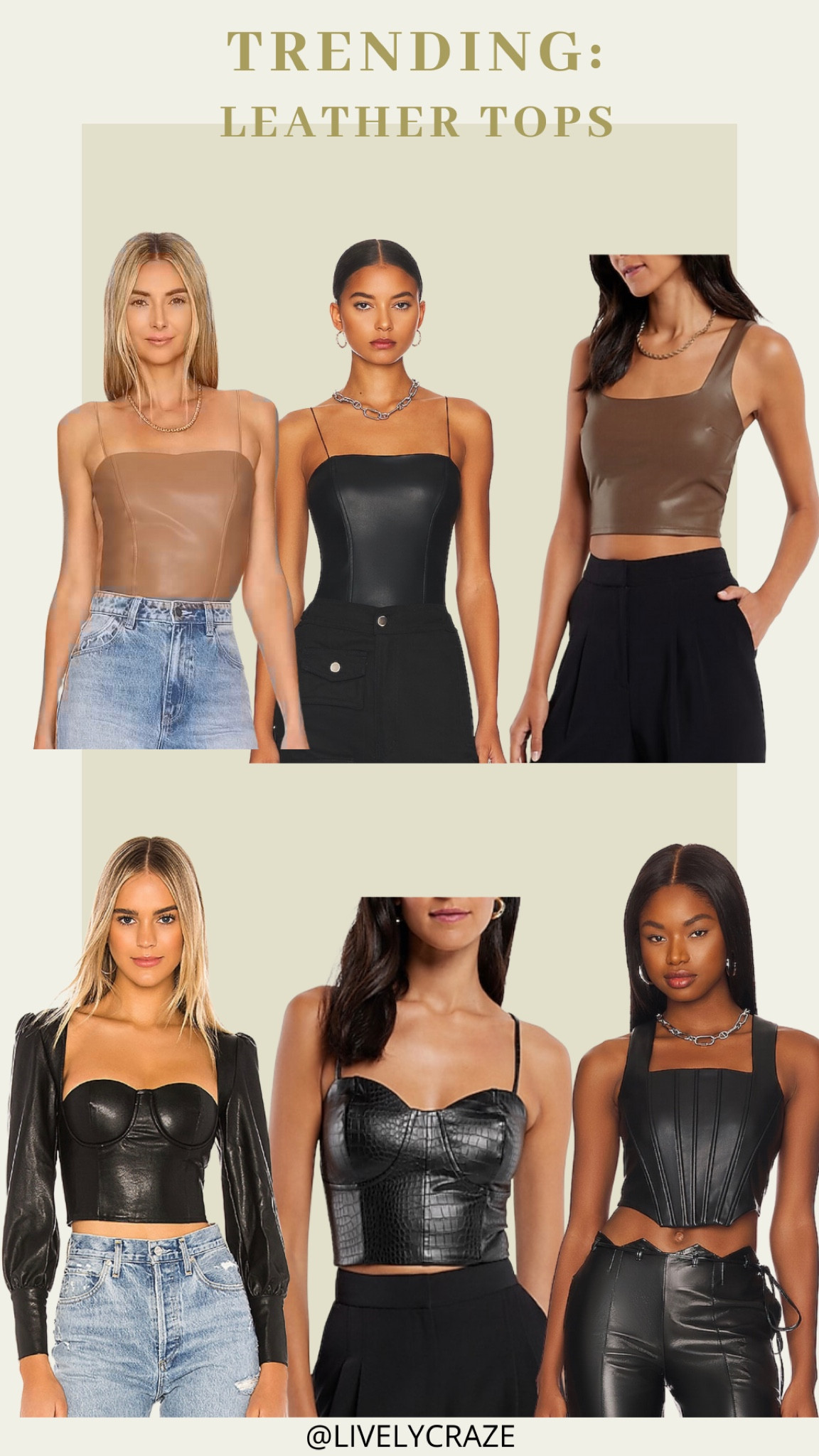 Trending now leather tops that are easy to style and wear 