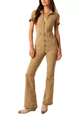 Free People We The Free Jayde Flare Jumpsuit, Medium | Belk