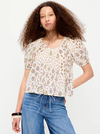 Airy Button-Down Top | Old Navy (US)