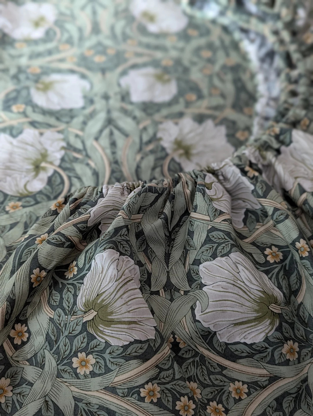Morris & Co. Floral Fitted Sheet: Custom Nursery Bedding | Etsy (US)