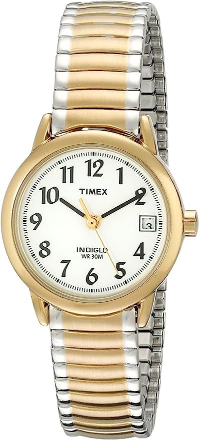 Amazon.com: Timex Women's Easy Reader 25mm Watch – Two-Tone Case White Dial with Expansion Band... | Amazon (US)