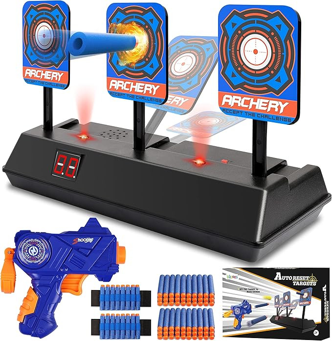 KKONES Electric Scoring Auto Reset Shooting Digital Target for Nerf Guns Shooting Target | Amazon (US)