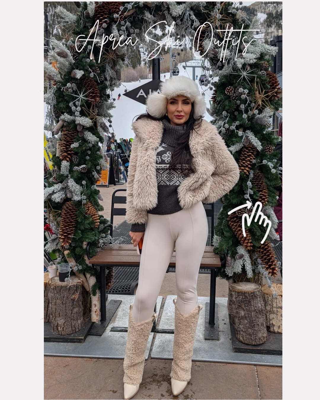 Ultimate Apres Ski Outfits - base layer, cute sweater, something furry (including boots and jackets) cute bag and let’s not tiger the shades ✌️#aspen #aspenootd #apresski 

#LTKootd #LTKSeasonal