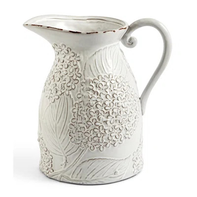 Hydrangea Milk Glazed Terracotta 112 oz. Pitcher | Wayfair North America