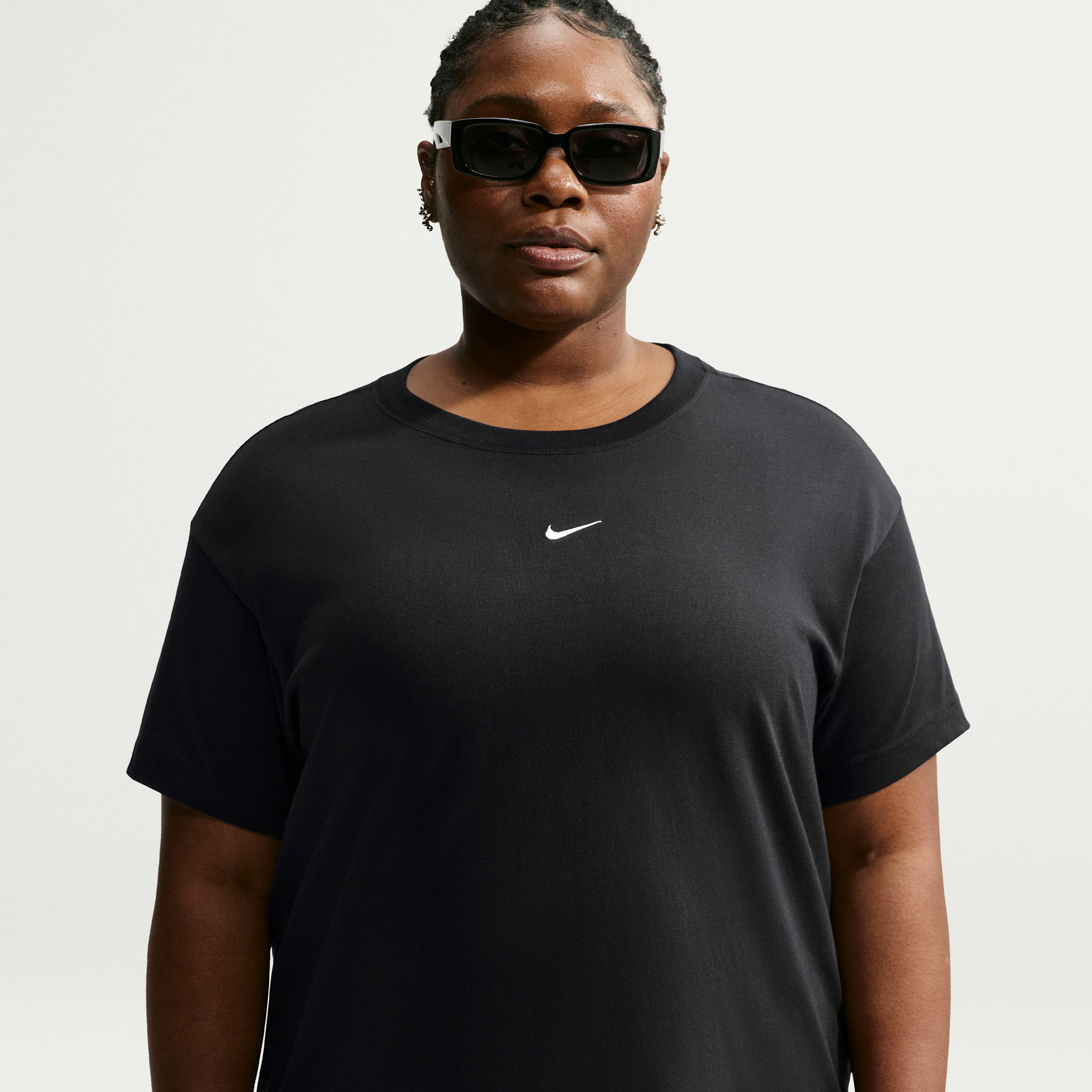 Women's Nike Sportswear Classic Oversized T-Shirt (Plus Size) in Black | IH7954-010 | Nike (US)