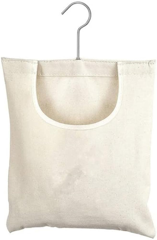 Ragyzity Canvas Clothespin Bag, Beige (32x27 cm/13.33x11.25 inch), Zipper Closure, Portable Cloth... | Amazon (US)