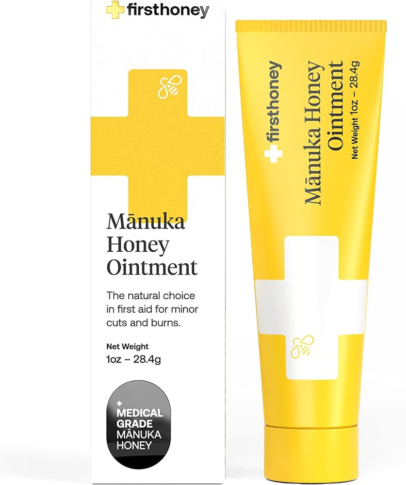 First Honey Wound Healing Ointment [ 1oz - 28.4g ] | 100% Active Leptospermum | Fast Relief & Ski... | Amazon (US)