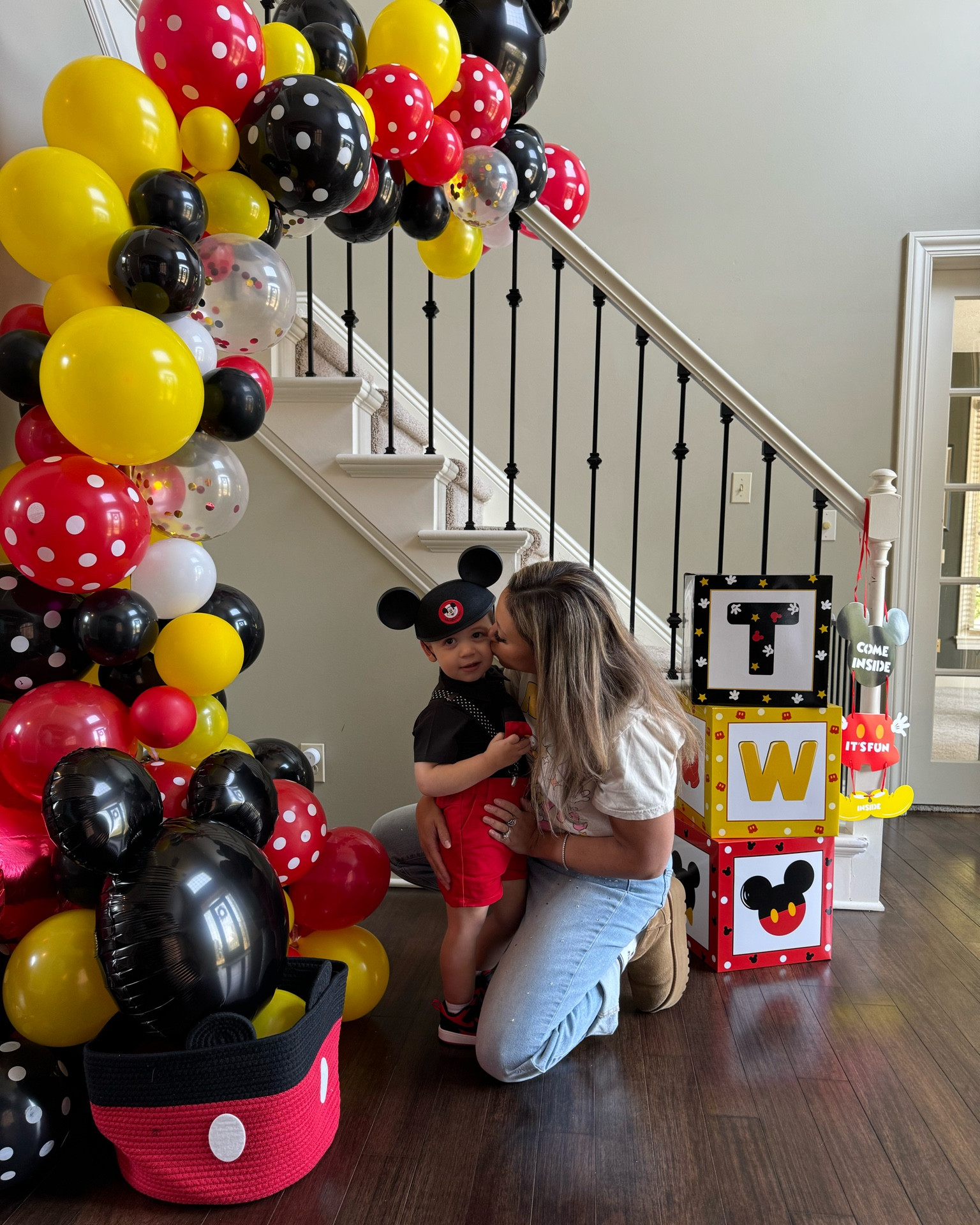 Oh twodles. Toddler boy birthday party ideas. Toddler boy birthday decorations. Mickey Mouse birthday party decorations. Mickey Mouse balloon arch. Mickey Mouse party. Mickey Mouse balloon garland DIY. Mickey Mouse outfit. Two year old birthday party. 

#LTKParties #LTKFamily