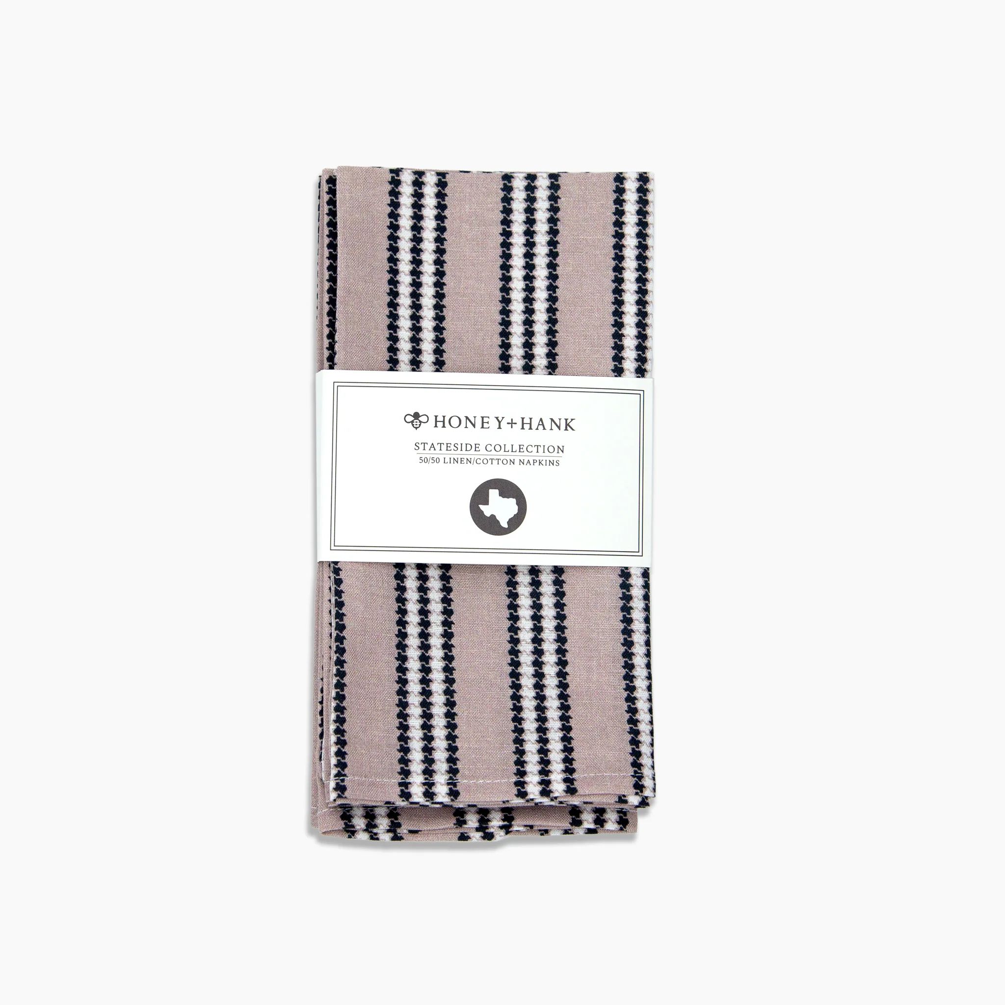 Texas Wide Woven Stripe Napkins | Honey + Hank