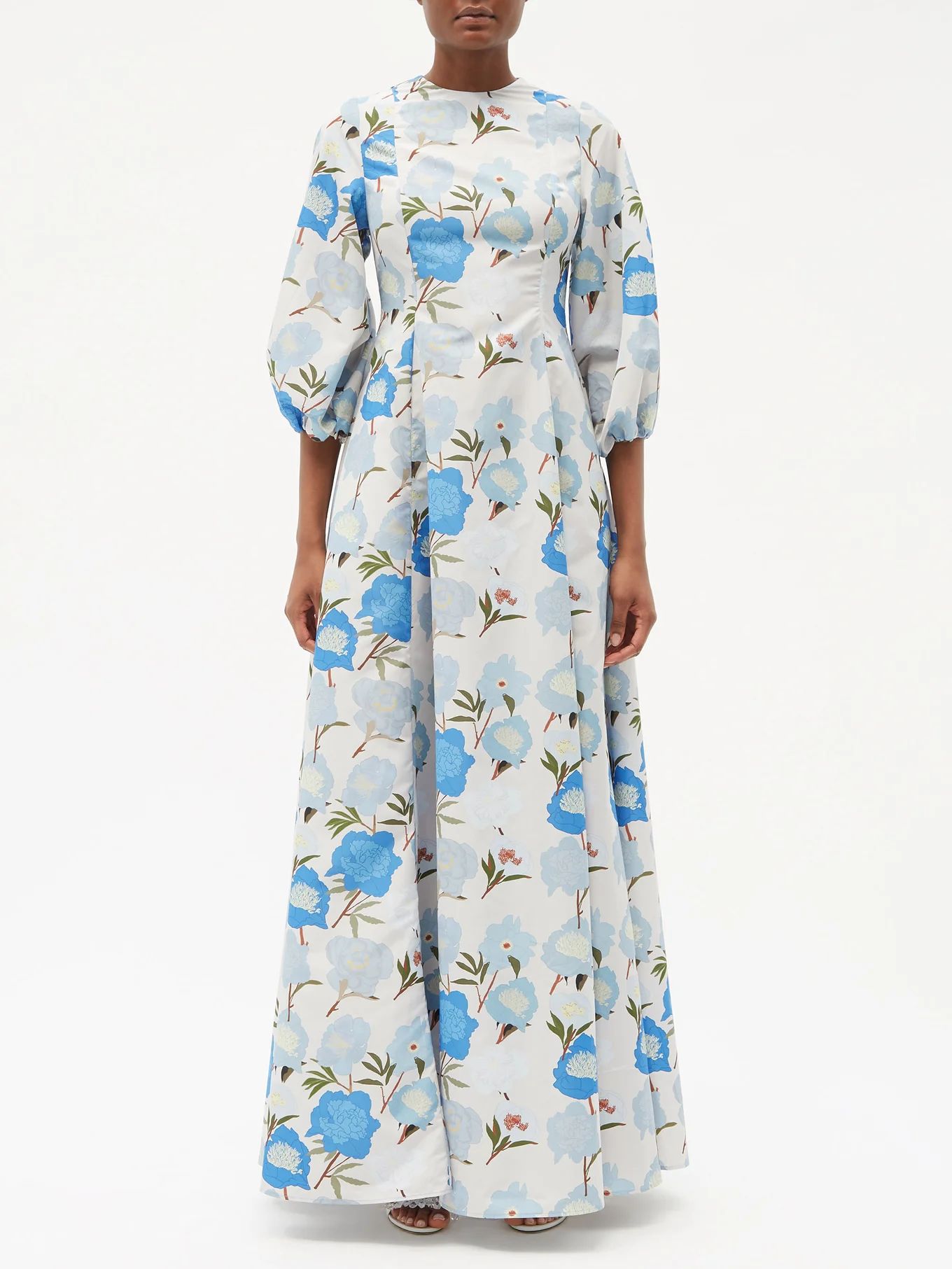 Maddie floral-print taffeta maxi dress | Bernadette | Matches (US)