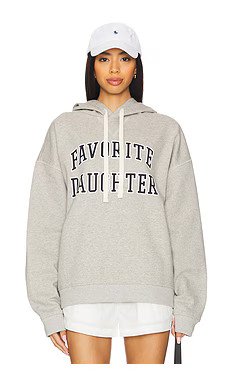 Favorite Daughter The Collegiate Hoodie in Heather Grey from Revolve.com | Revolve Clothing (Global)