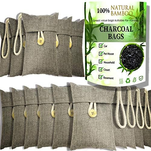 wyewye Activated Bamboo Charcoal Air Purifying Bags for Car Closet Shoe Home Basement Odor Elimin... | Amazon (US)