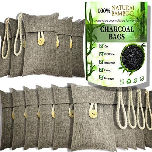 wyewye Activated Bamboo Charcoal Air Purifying Bags for Car Closet Shoe Home Basement Odor Elimin... | Amazon (US)