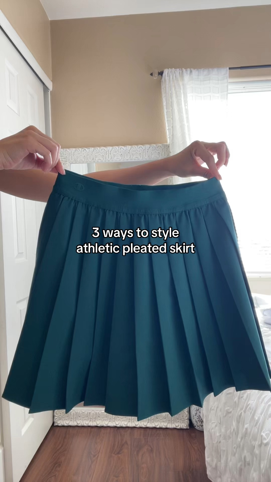How to style pleated skort
(linked exact) 
sweatshirt is champion (couldn’t find exact 



skort, pleated skort, athleisure, sportswear, athletic skirt, activewear, sporty style, sporty outfits, sporty chic, sporty fashion, pickleball outfit, pickleball outfit ideas, sporty girl, 

#LTKStyleTip #LTKActive #LTKFitness