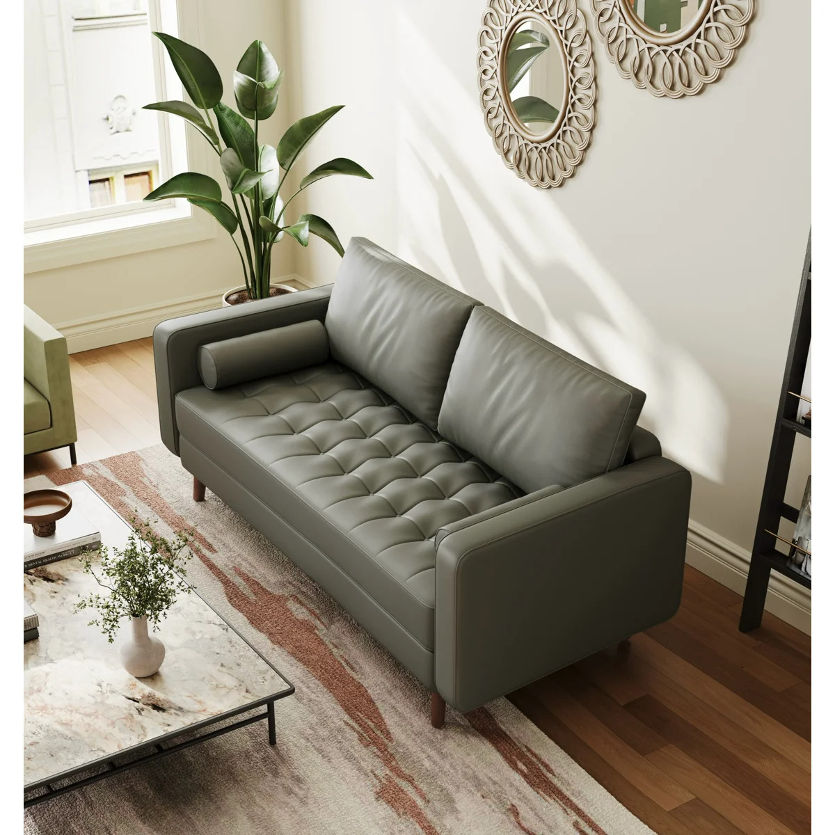 This $250 sofa looks like a $900 one from Wayfair… I’m not joking 😳
perfect if you have a small living room! 

 #LTKSeasonal #LTKHome #LTKSaleAlert