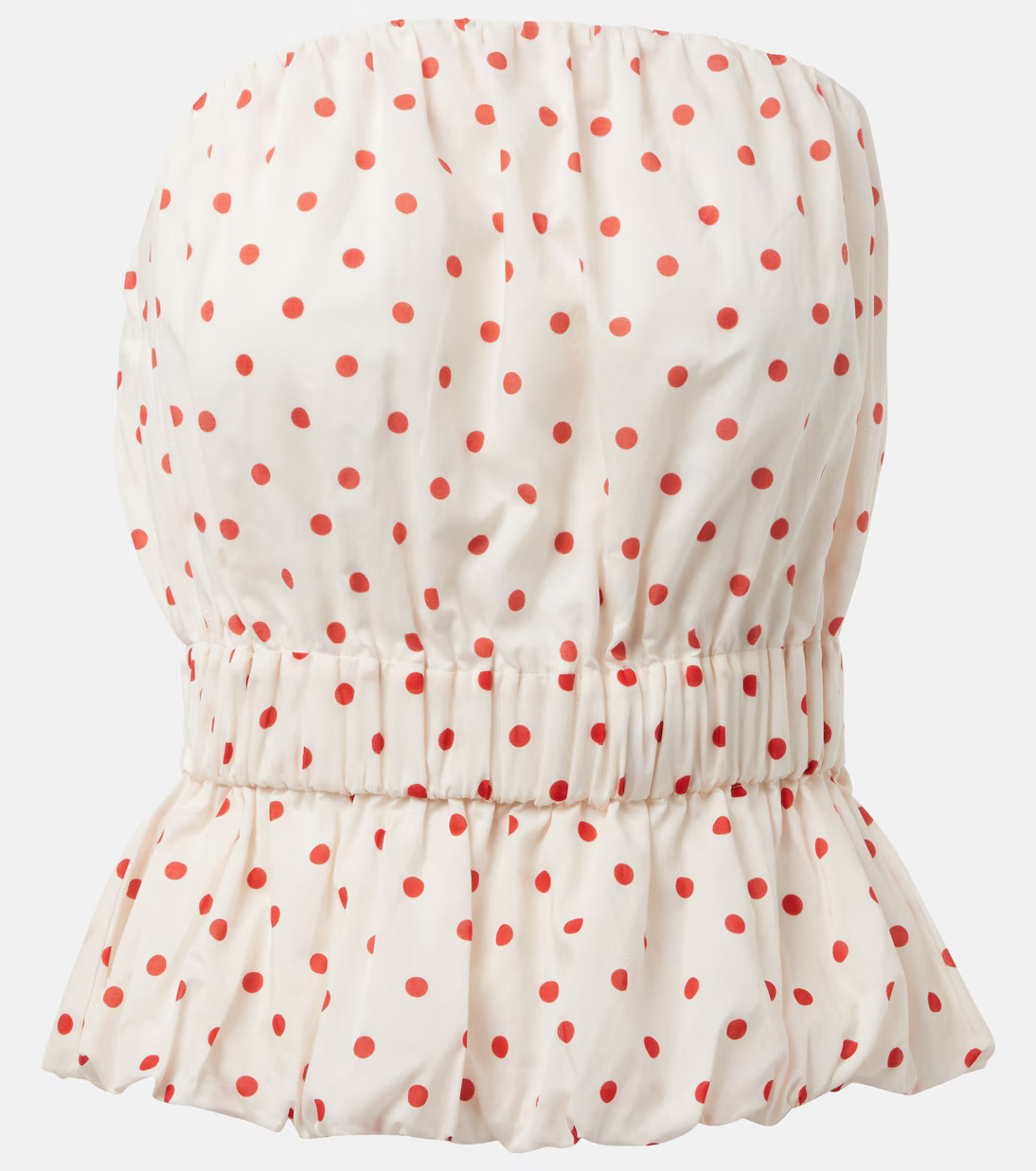 Top Aurelia en lin à pois | Mytheresa (FR)