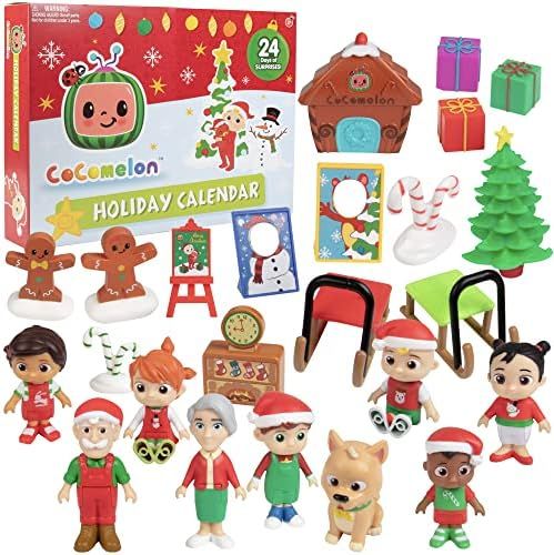 Jazwares CoComelon 2022 Holiday Advent Calendar for Kids, 24 Piece Gift Playset - Set Includes Artic | Amazon (US)