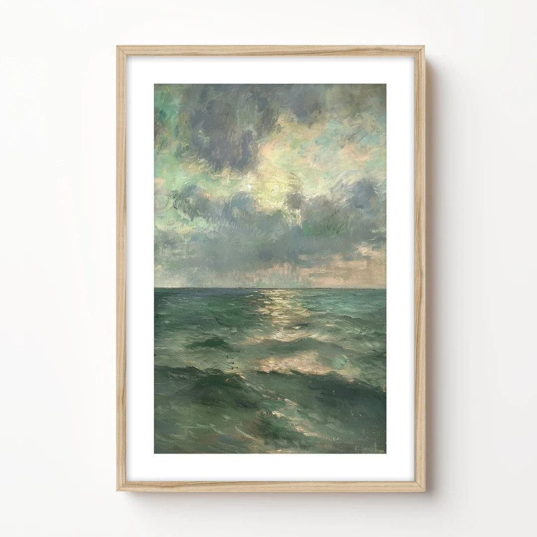 Plank & Pillow | Framed Ocean Print | Nautical Art | Seascape Print | Beach House Decor | Ocean P... | Etsy (US)
